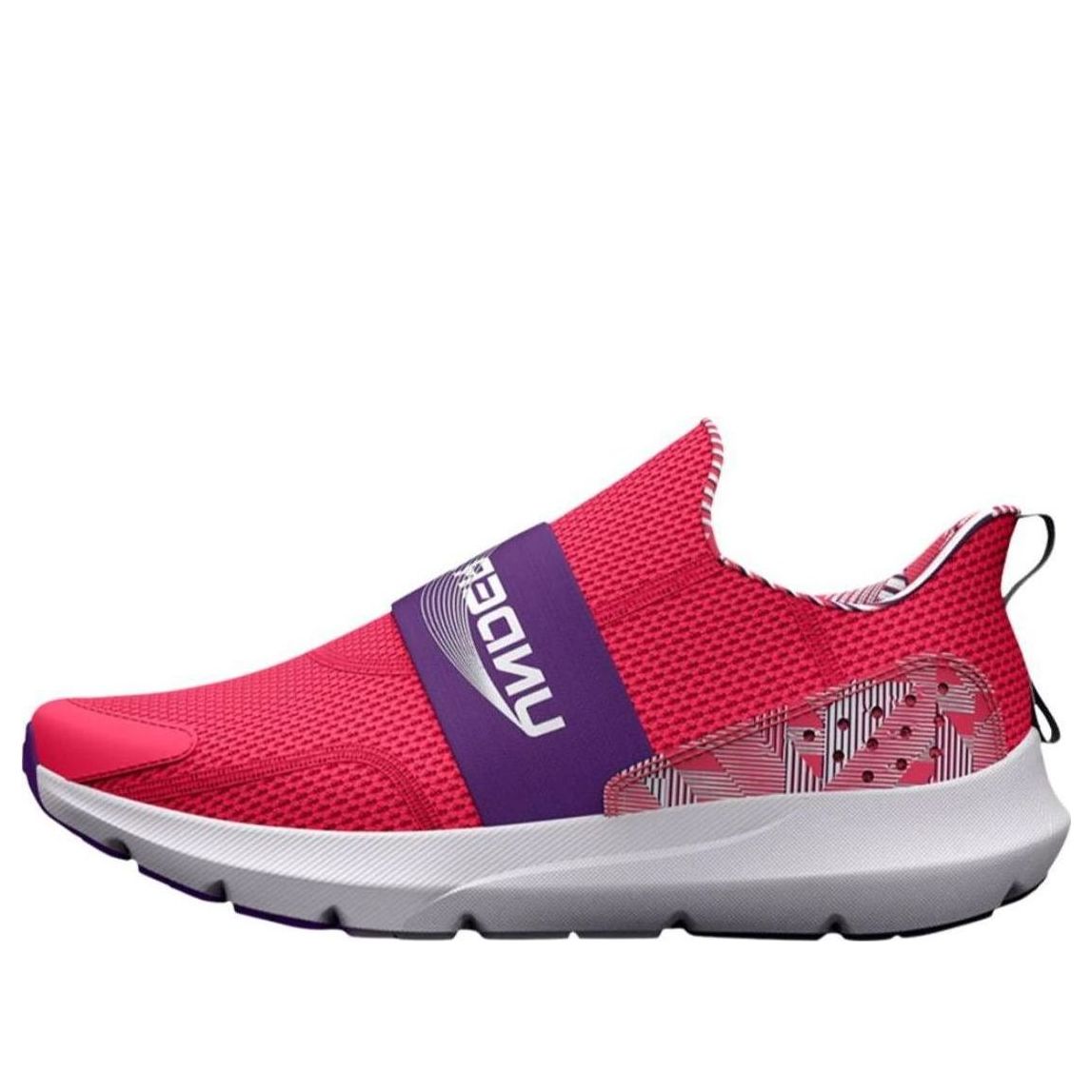 (GS) Under Armour Surge 3 Slip 'Pink Shock' 3026912-600