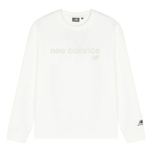 New Balance Logo Sweatshirt Asia Sizing 'White' 5CC39603-IV