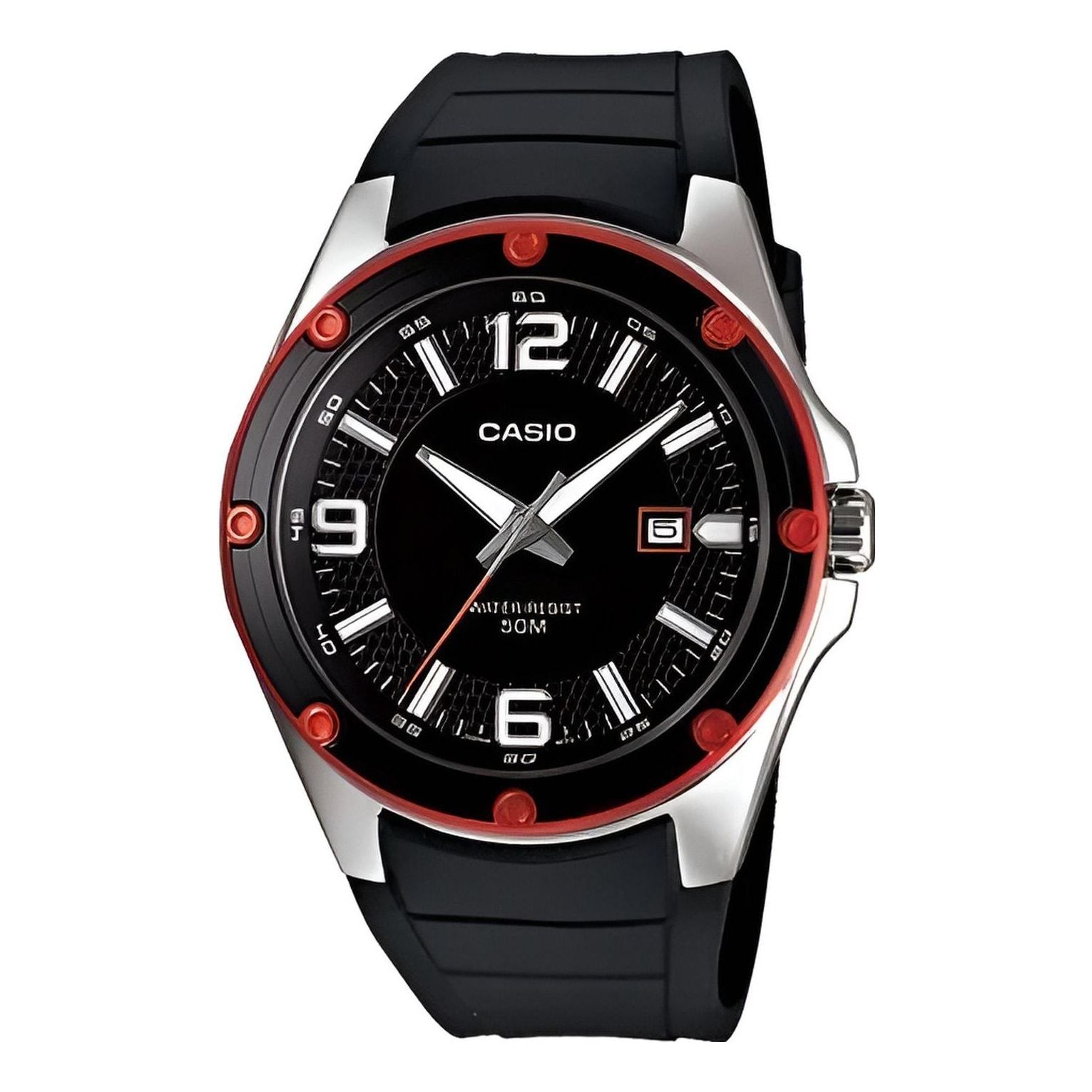 Men's CASIO quartz Black 50 waterproof Analog Mens MTP-1346-1AV