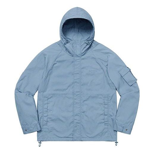 Supreme FW19 Week 11 Cotton Field Jacket Light Blue Logo SUP-FW19-964