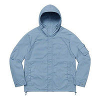 Supreme FW19 Week 11 Cotton Field Jacket Light Blue Logo SUP-FW19-964