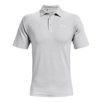 Men's Under Armour Playoff 2.0 Casual Stripe Polo Shirt Gray 1327037-023