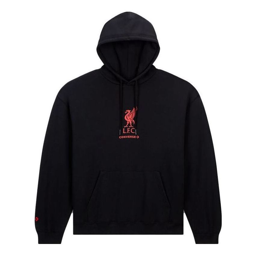 Converse x LFC Loose-Fit Logo Hoodie Asia Sizing 'Black' 10026265-A03