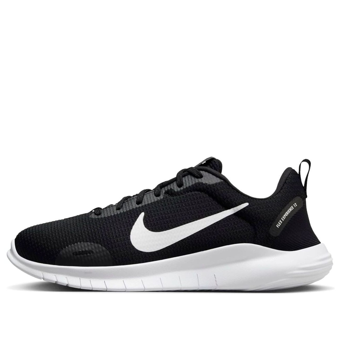 (WMNS) Nike Flex Experience Run 12 Extra Wide 'Black White' FZ4674-003
