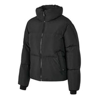 (WMNS) Skechers Warm Waterproof Short Down Jacket 'Black' P423W029-0018