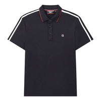 FILA Logo Printing Short Sleeve Polo Shirt Blue F61M021102F-NV