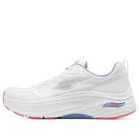 (WMNS) Skechers Max Cushioning Arch Fit 'White' 128300-WPKB