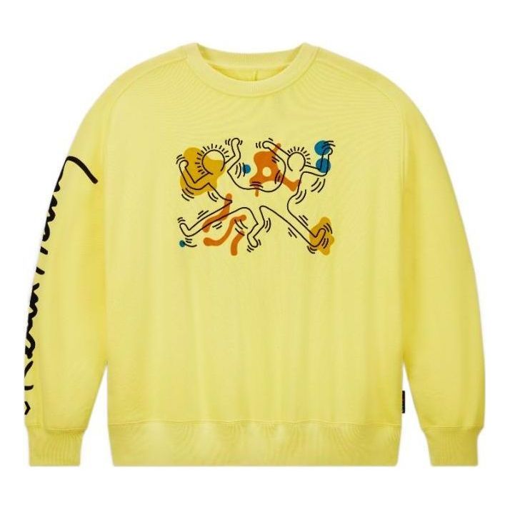 Converse x Keith Haring Shapes Sweatshirt Asia Sizing 'Yellow' 10025067-A01