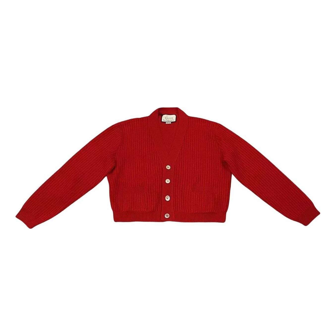 Gucci Short Wool Cardigan 'Red' 633837-XKBI5-6460