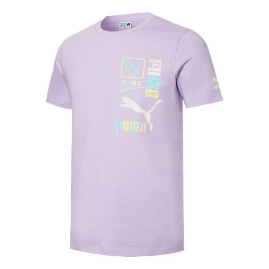 PUMA Florid Summer Logo T-Shirt 'Purple' 533999-16