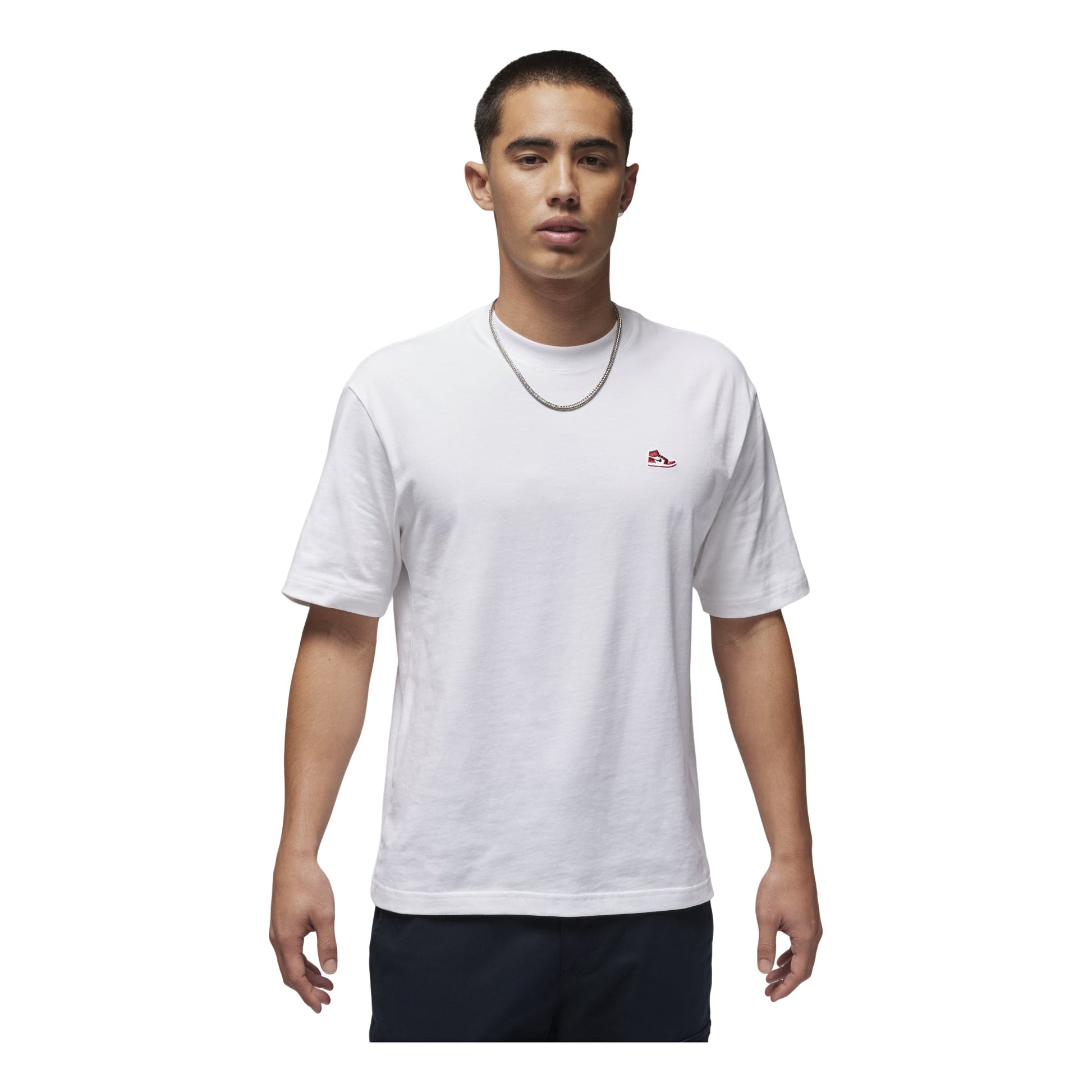 Air Jordan Brand Embroidered Patch T-Shirt Asia Sizing 'White' FN5983-100