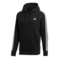 adidas Fleece Lined Stay Warm hooded Drawstring Pullover Black BR3588