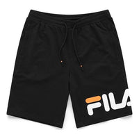 FILA FUSION Contrasting Colors Alphabet Logo Printing Sports Shorts Black T11M125607F-BK