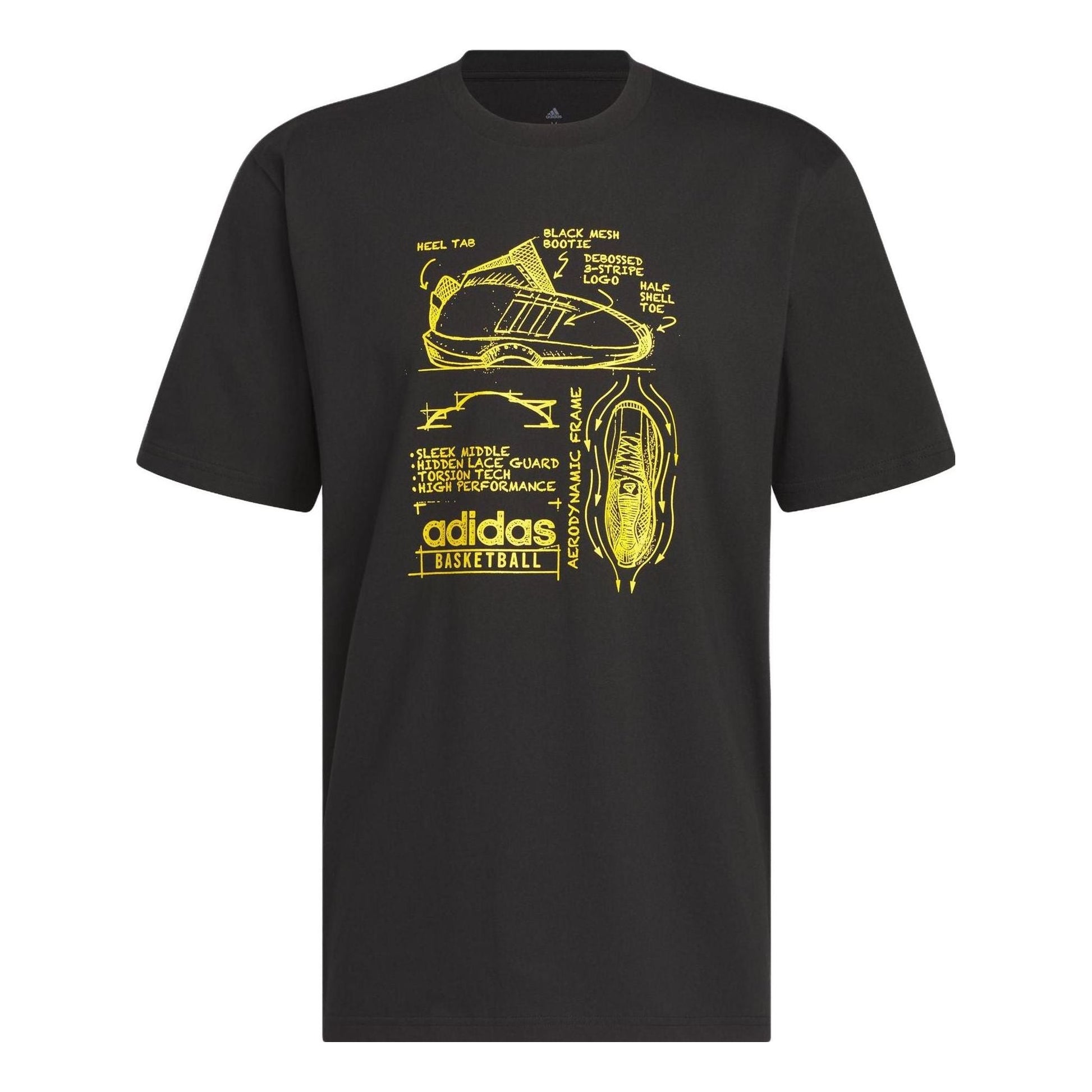 adidas FTW Link 3 T-Shirt 'Black Yellow' IA3265
