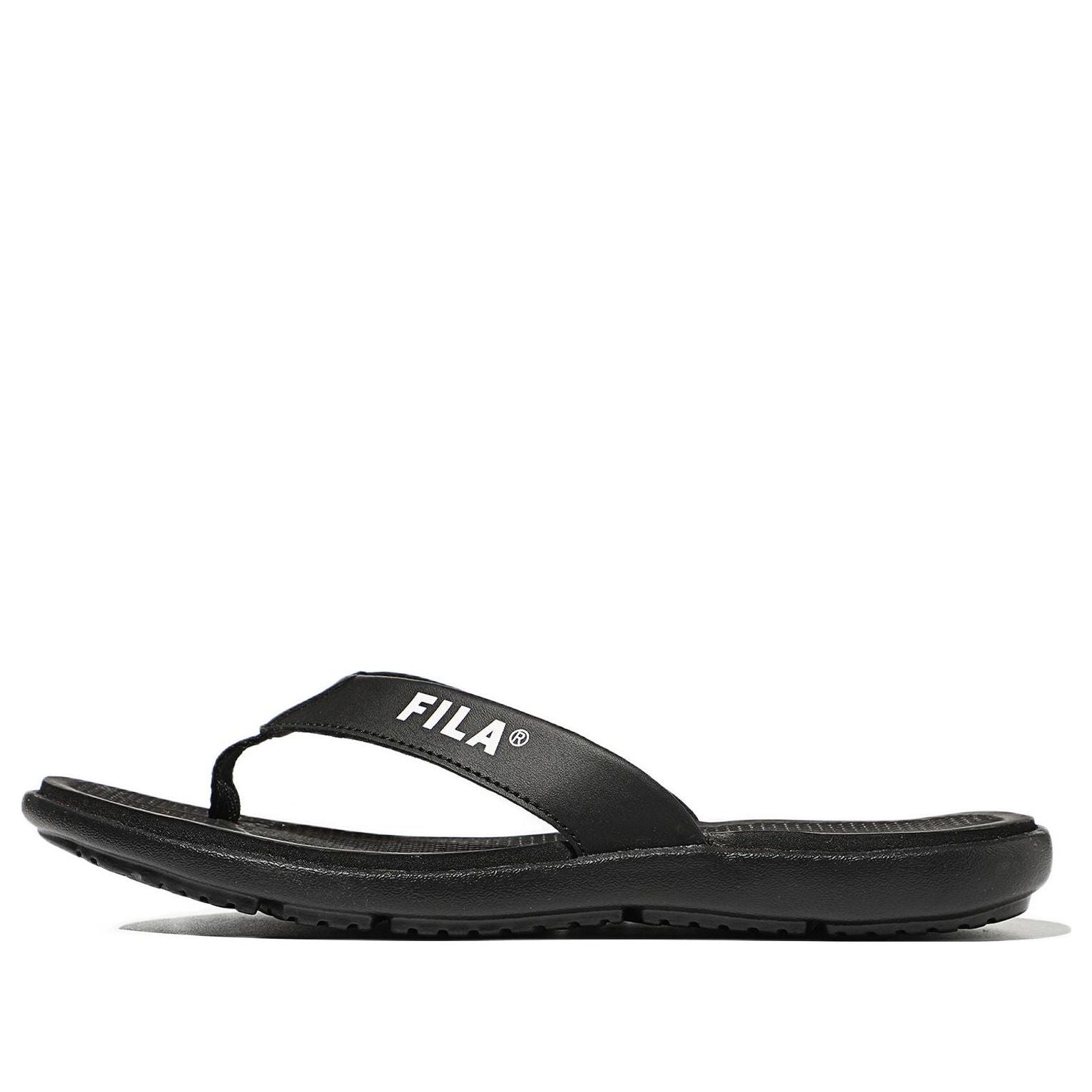 FILA Slick Song 2022 Casual Sports Slippers Unisex Black Version 1SM01922E_001