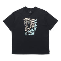 Nike SB Contrasting Colors Printing Skateboard Sports Short Sleeve Black DD1313-010