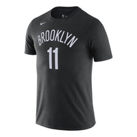 Men's Nike Brooklyn Nets Basketball Sports Short Sleeve Black T-Shirt DD6640-011