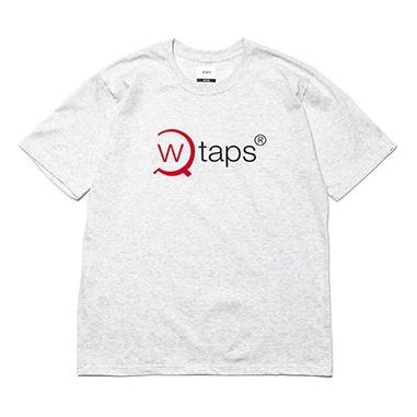 WTAPS Axe Tee Ash Gray Large Lens Logo Basic Short Sleeve WTAPS18AW-07