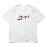 WTAPS Axe Tee Ash Gray Large Lens Logo Basic Short Sleeve WTAPS18AW-07