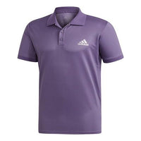 Men's adidas Tennis Sports Lapel polo Purple Polo Shirt FM0228