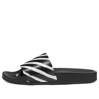 Off-White Sliders 'Spray Stripe - Black White' OMIC001R21MAT0041001