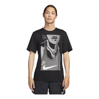 Nike Rise 365 Run Energy Running T-shirt Asia Sizing 'Black' FN3997-010