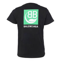 Balenciaga Environmental Friendly Cotton Short Sleeve Black 578133THV631000