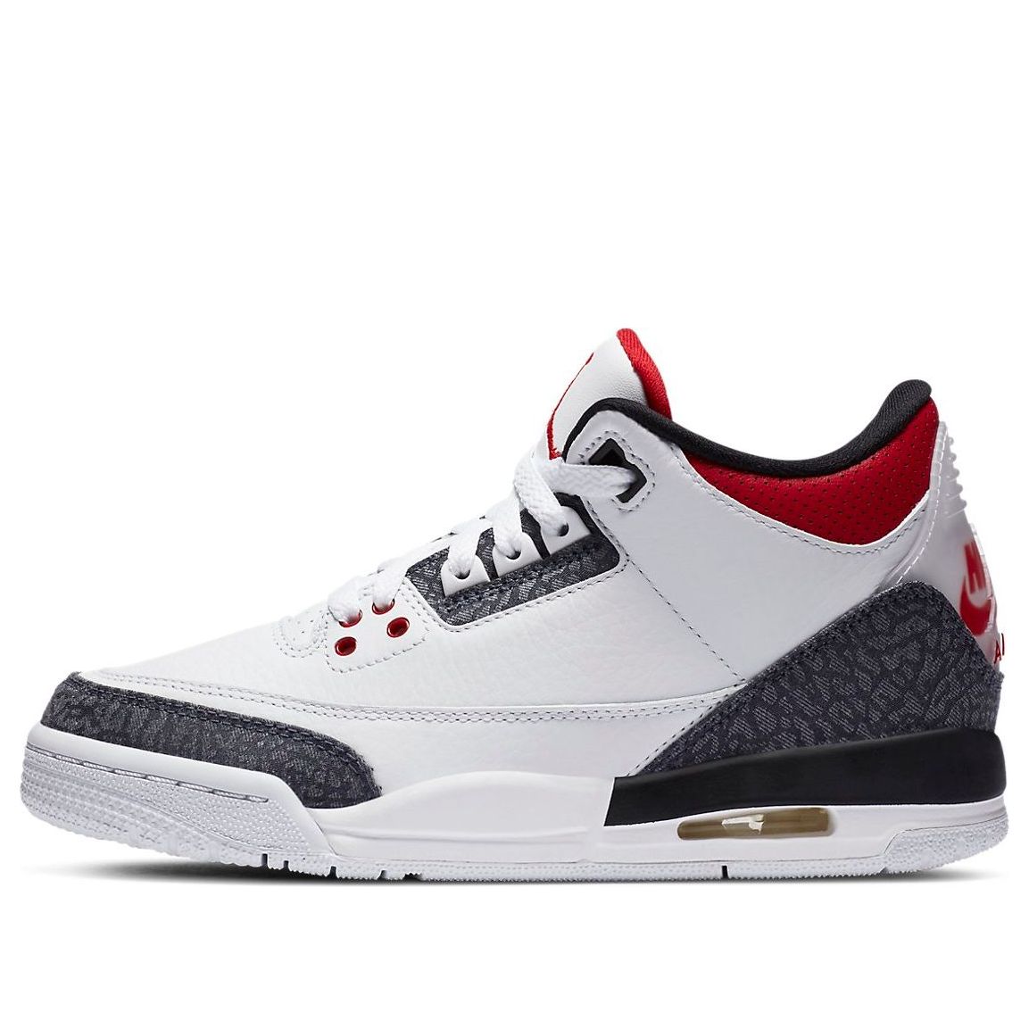 (GS) Air Jordan 3 Retro Denim SE 'Fire Red' CZ6634-100
