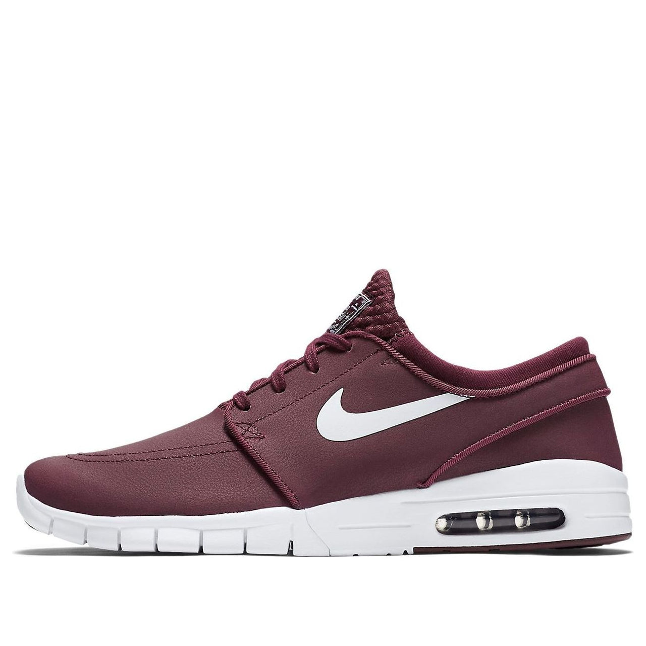 Nike SB Stefan Janoski Max Leather 'Wine Red White' 685299-611