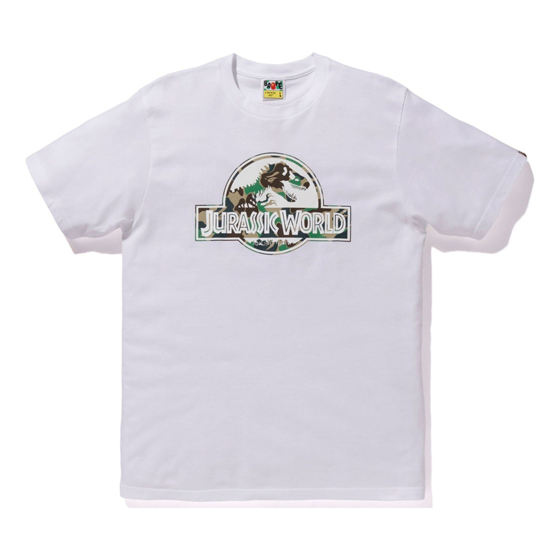 BAPE x Jurassic World Logo Tee White Crossover Short Sleeve BAPE-SS18-031