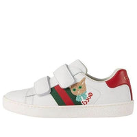 Gucci Ace Cat Embroidered Sneakers 'White Red' 665430-CPWB0-9082