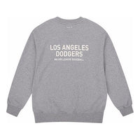 MLB Unisex New York Yankees Printing Logo Round-neck Sweatshirt Gray 31MT21941-07M
