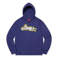 Supreme Handstyle Hooded Sweatshirt 'Purple White' SUP-SS21-659