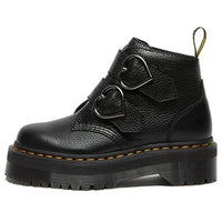 (WMNS) Dr. Martens Devon Heart Martin Boots Black 26439001