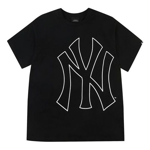 MLB New York Yankees Large Logo Printing Short Sleeve Unisex Black 31TSU1031-50L