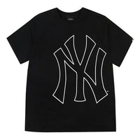 MLB New York Yankees Large Logo Printing Short Sleeve Unisex Black 31TSU1031-50L