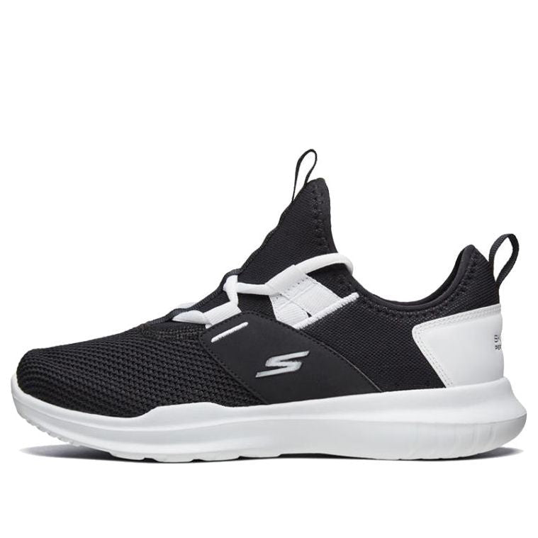 (WMNS) Skechers Go Run Mojo Sneakers Black/White 15122-BKW