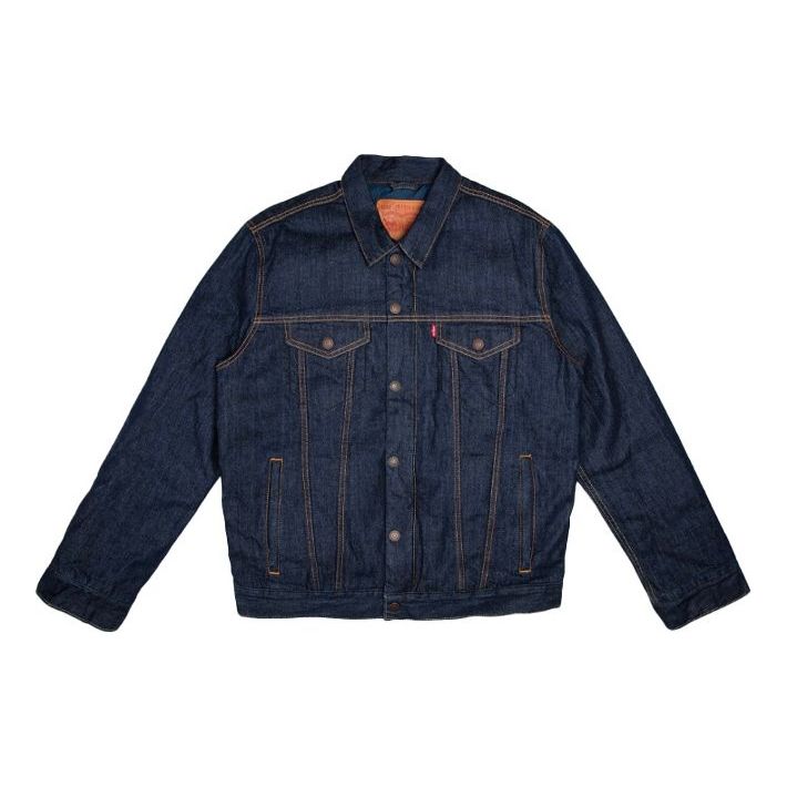 Levis Denim Down Jacket Unisex Blue 36079-0000