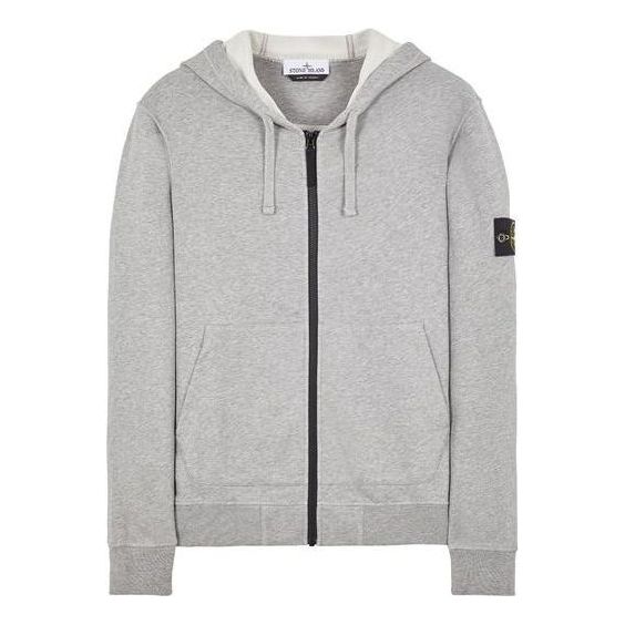 STONE ISLAND Zip Hoodie 'Grey' 791564251-A0M64