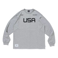 New Balance x WTAPS Long Sleeve TC Jersey T-Shirt Asia Sizing 'Athletic Grey' MT01606-AG