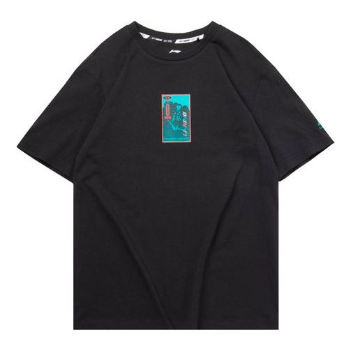Li-Ning Sports Fashion Series Short Sleeve Black AHSQ455-4