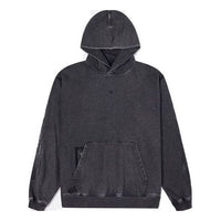 Converse Retro Washed Printing Loose Fleece Couple Style Black 10021990-A01