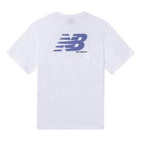 New Balance Lifestyle Logo T-Shirt Asia Sizing 'White Purple' 5EC26023-WT