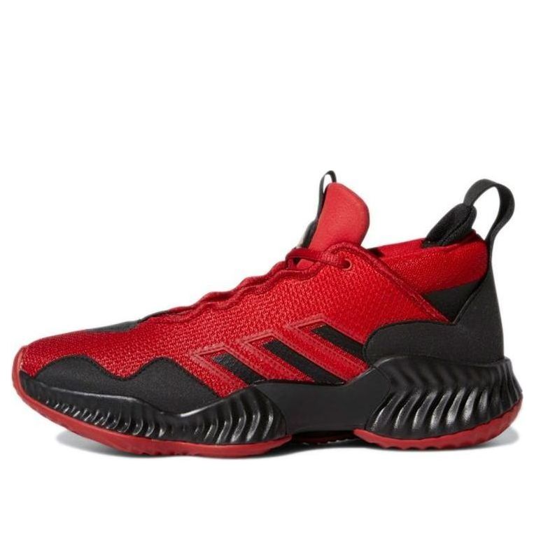 adidas Court Vision 3 Wear-Resistant Retro Basketball Shoes Red Black Unisex 'Red Black' H67758