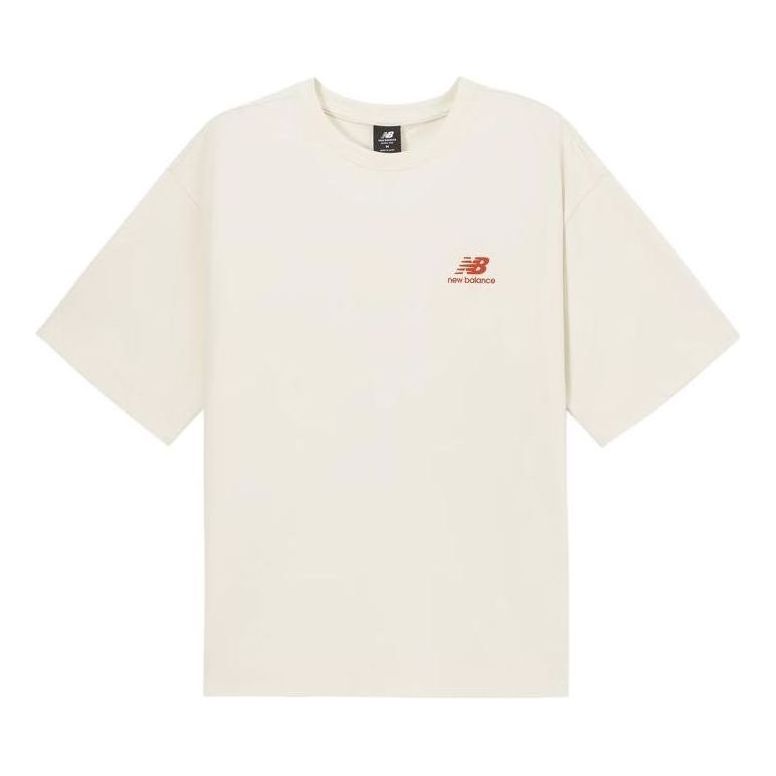 New Balance Cartoon Logo T-shirt Asia Sizing 'White' AMT32363-CIC