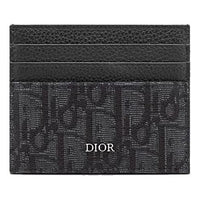 DIOR Card Holder 'Black Oblique Jacquard' 2ESCH135YSE-H03E
