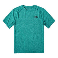 Men's THE NORTH FACE Logo Sports Round Neck Short Sleeve Green 49AA-H1H