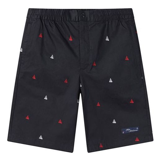 FILA Embroidered Pattern Woven Sports Shorts Blue F51M121811F-NV
