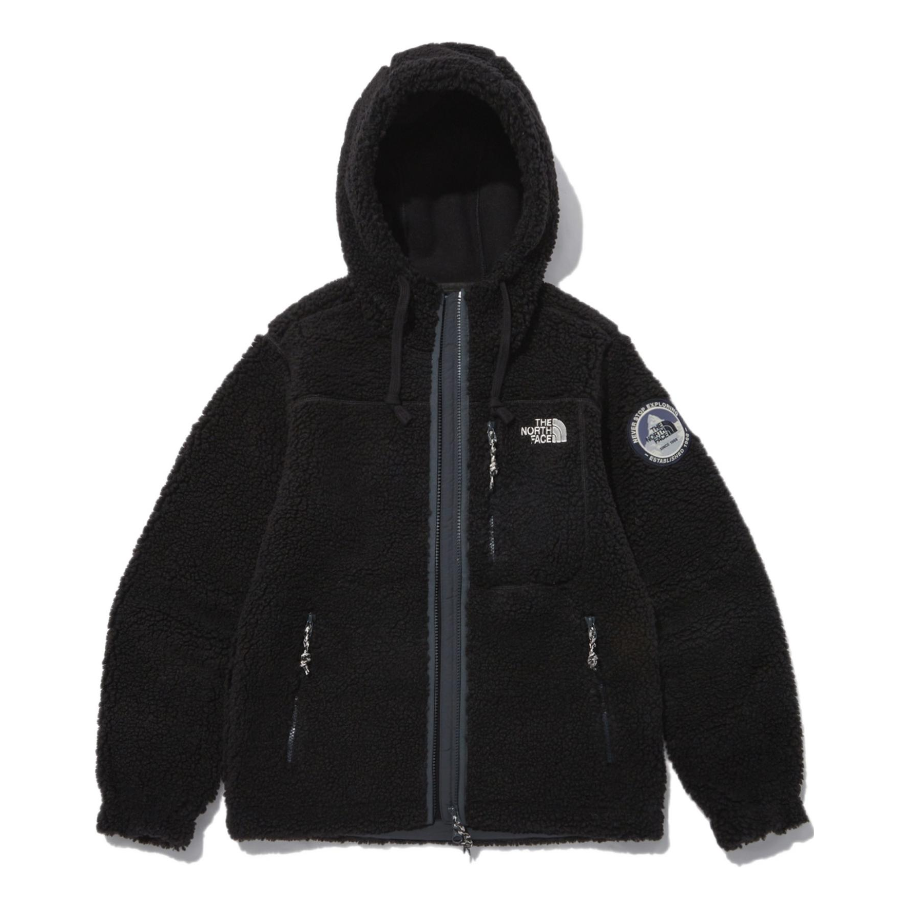 THE NORTH FACE Fleece Hoodie Jacket 'Black' NJ4FN57B