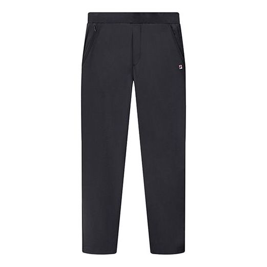 FILA ATHLETICS Knit Gym Running Sports Pants Black A11M022602F-BK